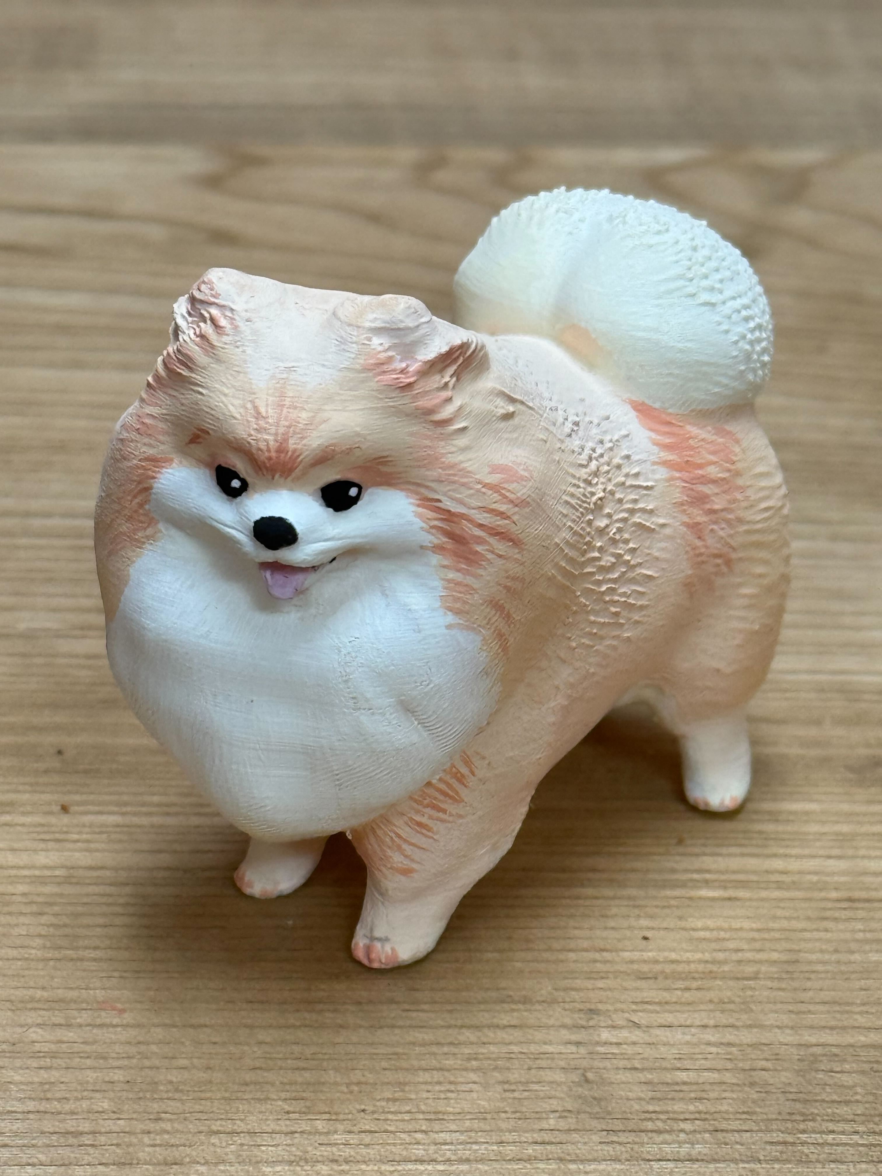 ポメラニアンのフィギュア作例